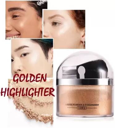 tanvi27 Shimmer Powder Highlighter Loose powder gold pigment long lasting