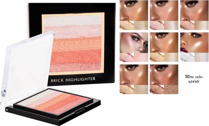 DYSOKAYO Brick Weightless Illuminating Shimmer Texture Longwear Palette  Highlighter