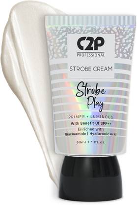 C2P Professional Make-Up Strobe Cream Illuminating Glowing Makeup Face 3 in 1 Moisturizer Primer Highlighter