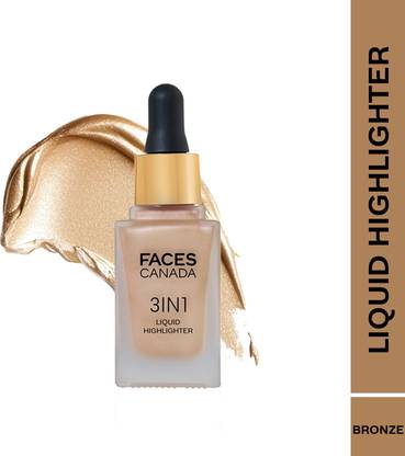 FACES CANADA 3 in 1 Liquid Highlighter | Primer | Highlighter | Strobe Serum | Dewy Finish Highlighter