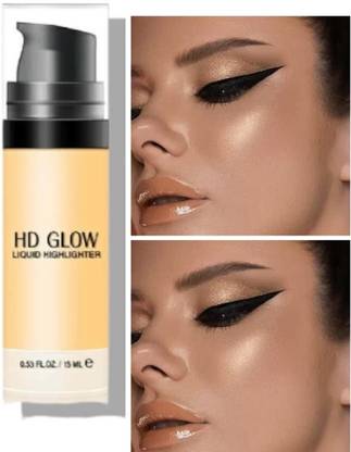 HUZURLU HD glow golden liquid highlighter | liquid highlighter Highlighter