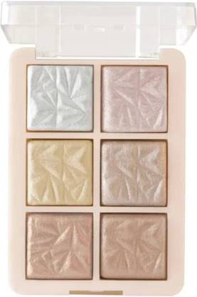 coslane 6 Shade illuminating and Blusher Palette Highlighter (1) Highlighter