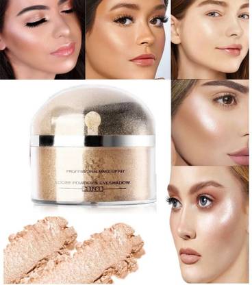 EVERERIN Shimmery Shiny & Golden Shiny Face Makeup Shimmer Powdery Highlighter1