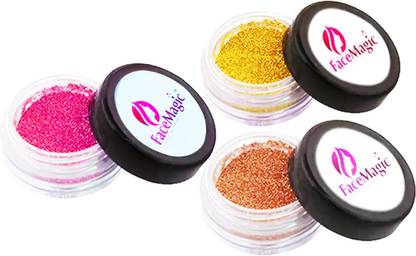 FACE MAGIC FM Glitter highlighter Pack Of 3 FM3 FM1 FM5 (4g) Highlighter