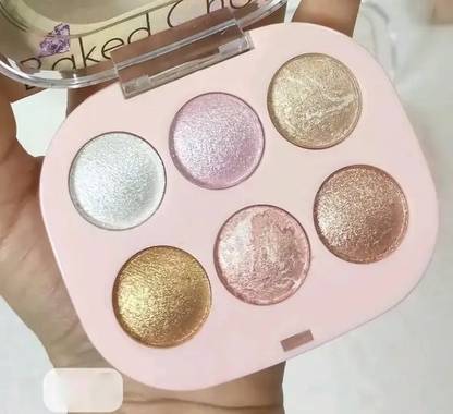 luzimaisa 4 Shades Baked Face Highlighter Palette Highlighter