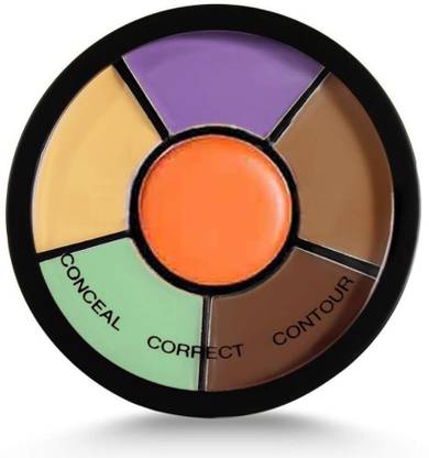 MISTY ALLE 6 in 1 highlighter concealer contour pallet pack of 1 Highlighter