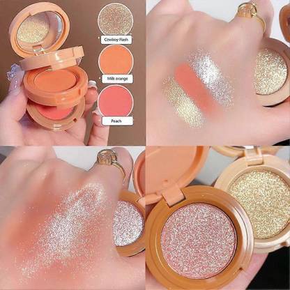 tanvi27 Blusher, Highlighter & Contour Palette For Face Makeup Kit