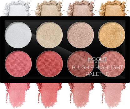 Insight Cosmetics Blush & Highlight Palette Face Makeup for Every Occasion Highlighter
