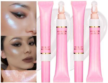 Latixmat White Liquid Pearl Highlighter Makeup Shimmer and Shine Ultra-Smooth Highlighter
