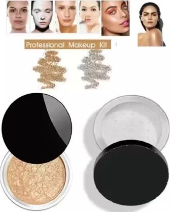JANOST Magic Golden & Silver Shades Shimmer Loose Highlighter set of 2