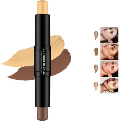Sheny 2-in-1 Contour Stick with Contouring Shade and Highlighter, Easy-to-Blend Highlighter