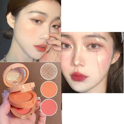 Jiwoo 3 In 1 Matte Markeerstift Blush Palet Parelwitte Highlighter