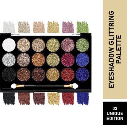 MATTLOOK Glitterz n Highlight 18 Color Glittering Palette GP-03 Highlighter