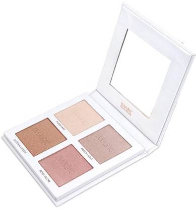 ইম্যাজিক Highlighter Powder Palette Shimmer Face Contouring Highlight Face Bronzer  হাইলাইটার