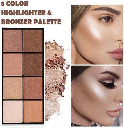 MYEONG Bronzer and Highlighter Palette Powder Make Up Highlighter Palette Highlighter