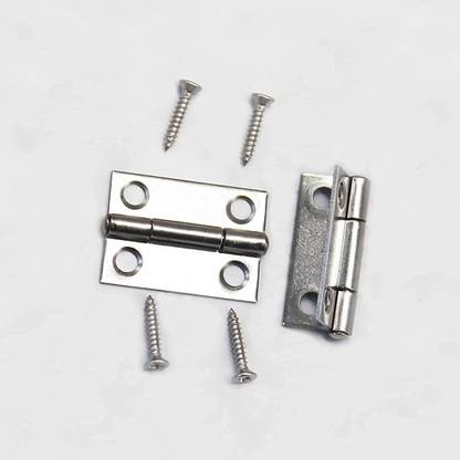 MEDBUDDY Silver Butt Hinges Small Mini Door Hinges Size 1-inch Approx Butt/Mortise Hinge
