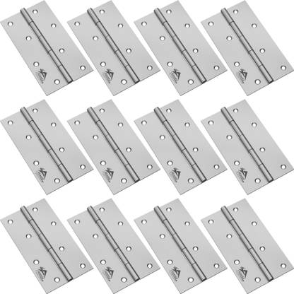 ATLANTIC Window Butt Hinges 4 inch x 12 Gauge/2.5 mm Thickness Matt Finish Butt/Mortise Hinge