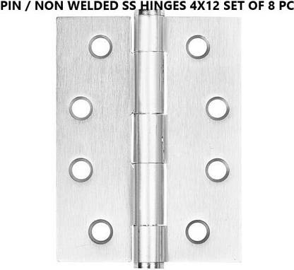 CLESTA PIN / NON WELDED SS HINGES 4X12 SET OF 8 PC Butt/Mortise Hinge