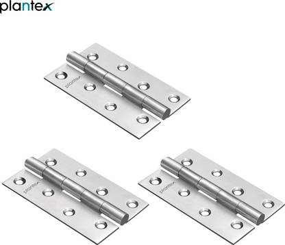 Plantex Stainless Steel Door Hinges 4 inch x 14 Gauge/2 mm Thickness for Door Butt/Mortise Hinge