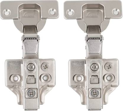 Link Cabinet Hinge | Soft Close | 3D Plate | Full Overlay- 0 Crank | (Pack of 2 Pcs) Butt/Mortise Hinge