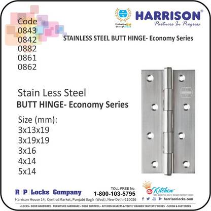 HARRISON 0843 Self Closing Hinge