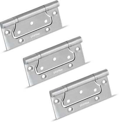 Plantex Heavy Duty Stainless Steel Door Hinges 4 inchx14 Gauge/2.5mm Thickness for Door Butterfly Hinge