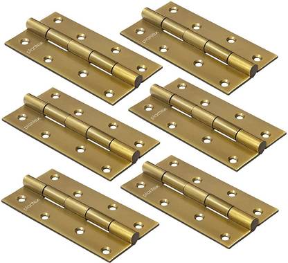 Plantex Heavy Duty Stainless Steel Door Hinges 5 inchx12 Gauge/2.5 mm Thickness for Door Butt/Mortise Hinge