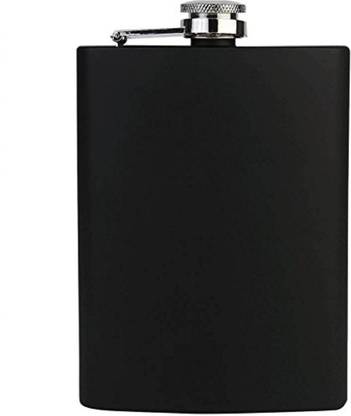 Protos Matt Finish Pocket Black Leak Proof 8 Oz Stainless Steel Hip Flask