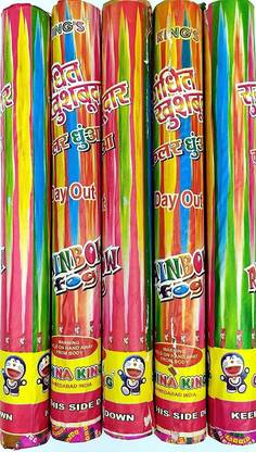 Jiyan Enterprise 5 stick Scented Colorful Smoke Bomb For Holi, Photography Holi Color Powder Pack of 1