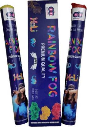 Treatick 5 Herbal gulal Smoke sticks for holi making colored fogg Holi Color Powder Pack of 2