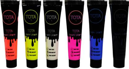 ME&YOU Stain-free| Eco-friendly Holi Colours | Herbal Gulal | Natural and Safe Holi Color Paste Pack of 6