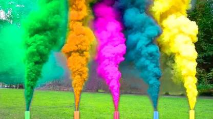 Saikara Collection Small Smoke Fog Herbal Holi Color Holi Color Powder Pack of 1
