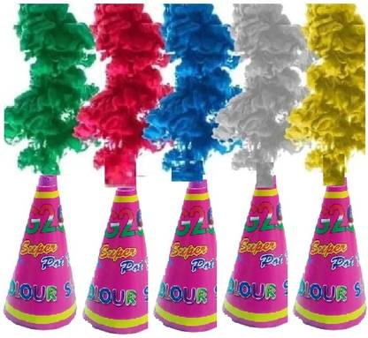 Govind Holi (Pack of4)Color smoke Anar, color fog for Events,Holi gulal Holi Color Powder Pack of 4