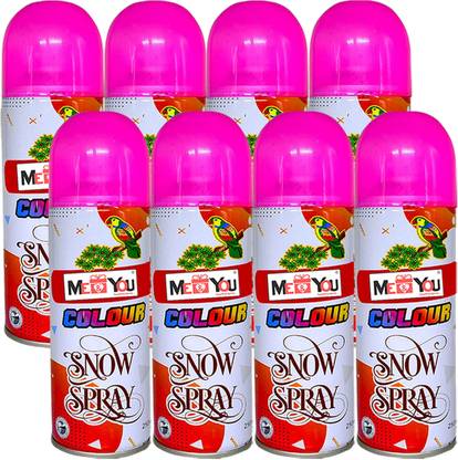 ME&YOU Festive Holi Snow Spray – Safe, Vibrant & Perfect for Colorful Fun Holi Color Paste Pack of 8