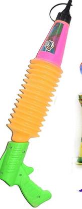 TOTAA Pichkari Dry Colors in Air Natural and 1 Refillable Pichkari and 2 Packets Holi Color Powder Pack of 1