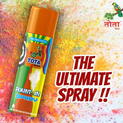 TOTA Fountain Spray for Holi | Natural and Herbal Holi Colour Snow Pichkari Holi Color Paste Pack of 1