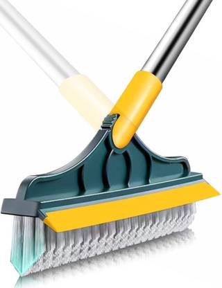 Epsilon Floor Cleaner Mop Brush Swipe with Strong Bristle | 2 in 1 Floor Scrubbing Brush Cleaning Brush, Cleaning Wipe