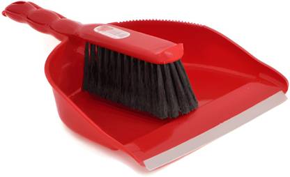 Padma Dustpan with Multipurpose Dusting Brush Portable & Easy to Store,Multicolour Dustpan, Cleaning Brush