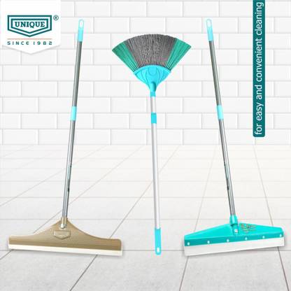 UNIQUE Multipurpose 3 in 1 floor wipers with jaala brush combo set for home cleaning Floor Wiper, Cleaning Brush
