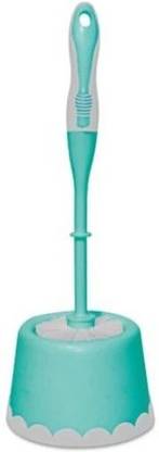 Spotzero TOILET BRUSH WITH CADDY-ROUND Aqual Green with Holder