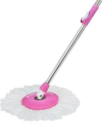 TANDD Spin Mop Stick Handle Set Wet & Dry Mop