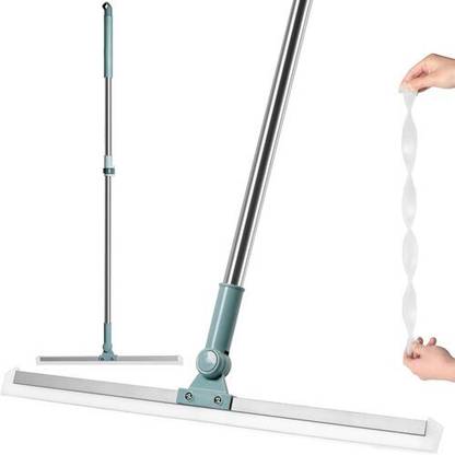 JUXEY Silicon Floor Wiper Long Handle 180 Degree Rotating Wiper Floor Wiper