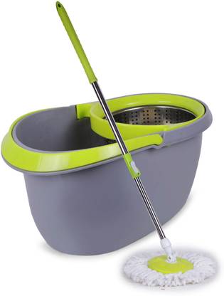 Delhi Retailer Magic Spin Mop, Floor cleaning mop stick with Bucket and 1 refills Mop Set