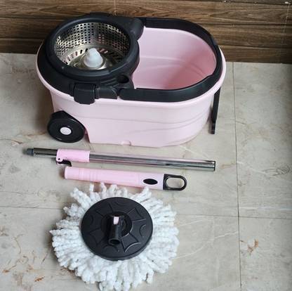 Svr Quick Spin Mop, Round Floor Cleaning Mop with Bucket, Pocha for Floor Cleaning Mop Set