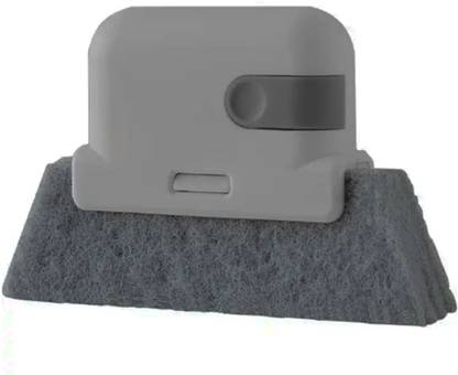ExcitingDEalz 2 in 1 Groove Cleaning Window Sliding Door Track with Dust Collector Plastic, Sponge Wet and Dry Brush