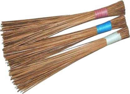 SWACHH BHARAT Set of 3 jhadu Seek jhadu Plastic Wet and Dry Brush