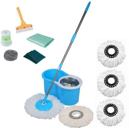 MAGICBUYS COMBO_BLUE_STEEL_R5+B2 Mop Set