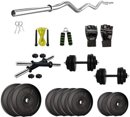anythingbasic. 26 kg ab.PVC-26 kg Combo 3ft-WOB Home Gym Combo