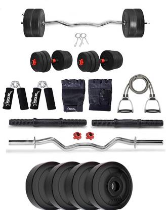 STARX 10 kg PVC With 3ft Rod And Accessories Home Gym Combo