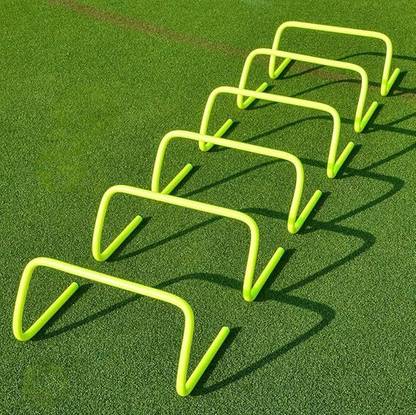 FSENTERPRISES 1 kg Sports Speed Agility Hurdles (9 Inches, 6 Pieces) Home Gym Combo